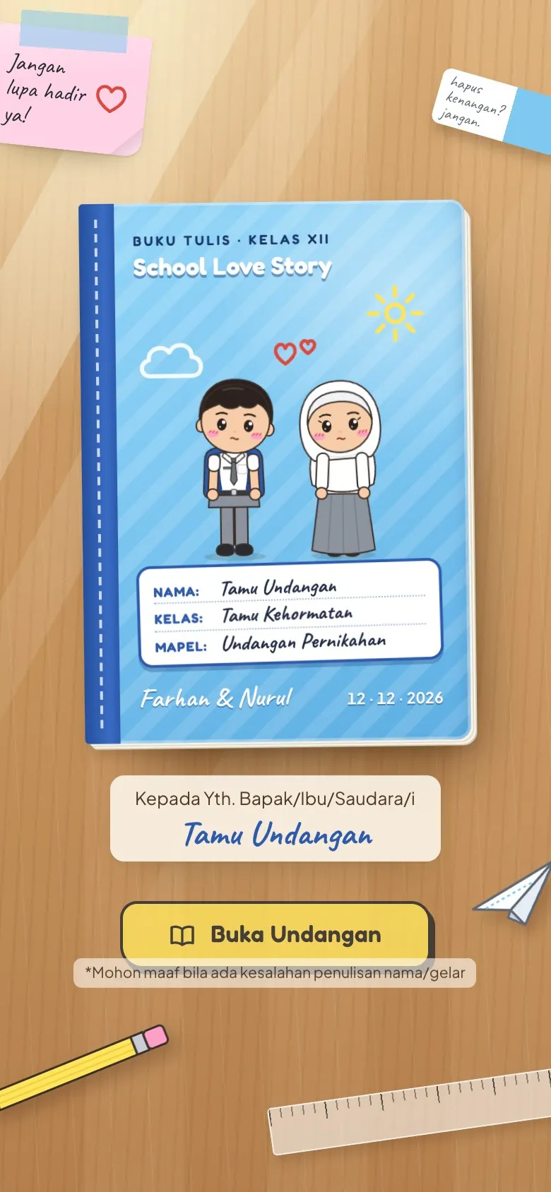 Sampul template Kelas XII